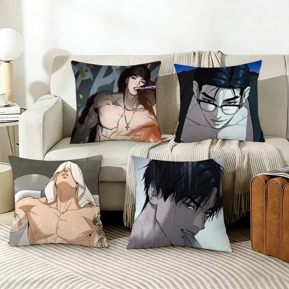 

J-Joo J-Jaekyung Various Sizes Square Pillow Case For Car Home Bedchamber Decor