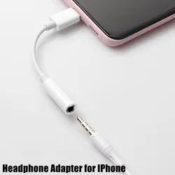 Lightning Headphone Adapter Lightning Jack Adapter Connector for IPhone14 13 12 11 Pro Max Mini XS XR X 8 7  To 3.5mm Jack