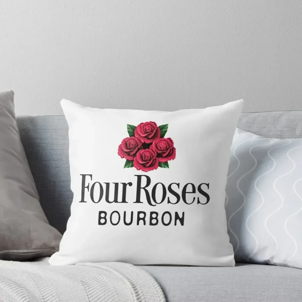 Four Roses bourbon whiskey whisky Throw Pillow pillow cover luxury Pillow Decor Cover