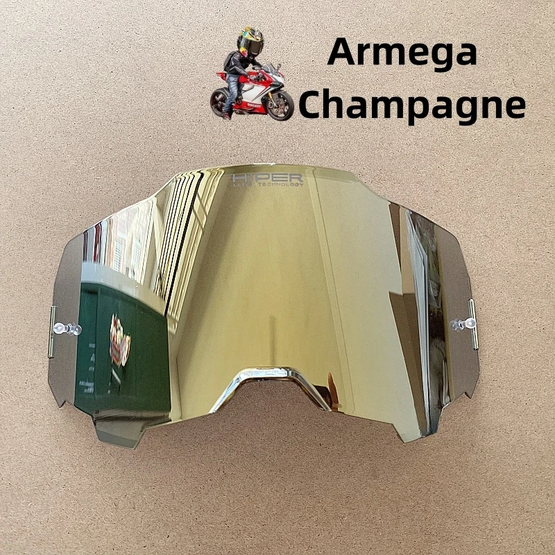 Motorcycle glasses Replacement Goggle Lenses, 5 Colors, HiPER Mirror,Moto Dirt Bike Motocross Cycling Safety Glasses lens