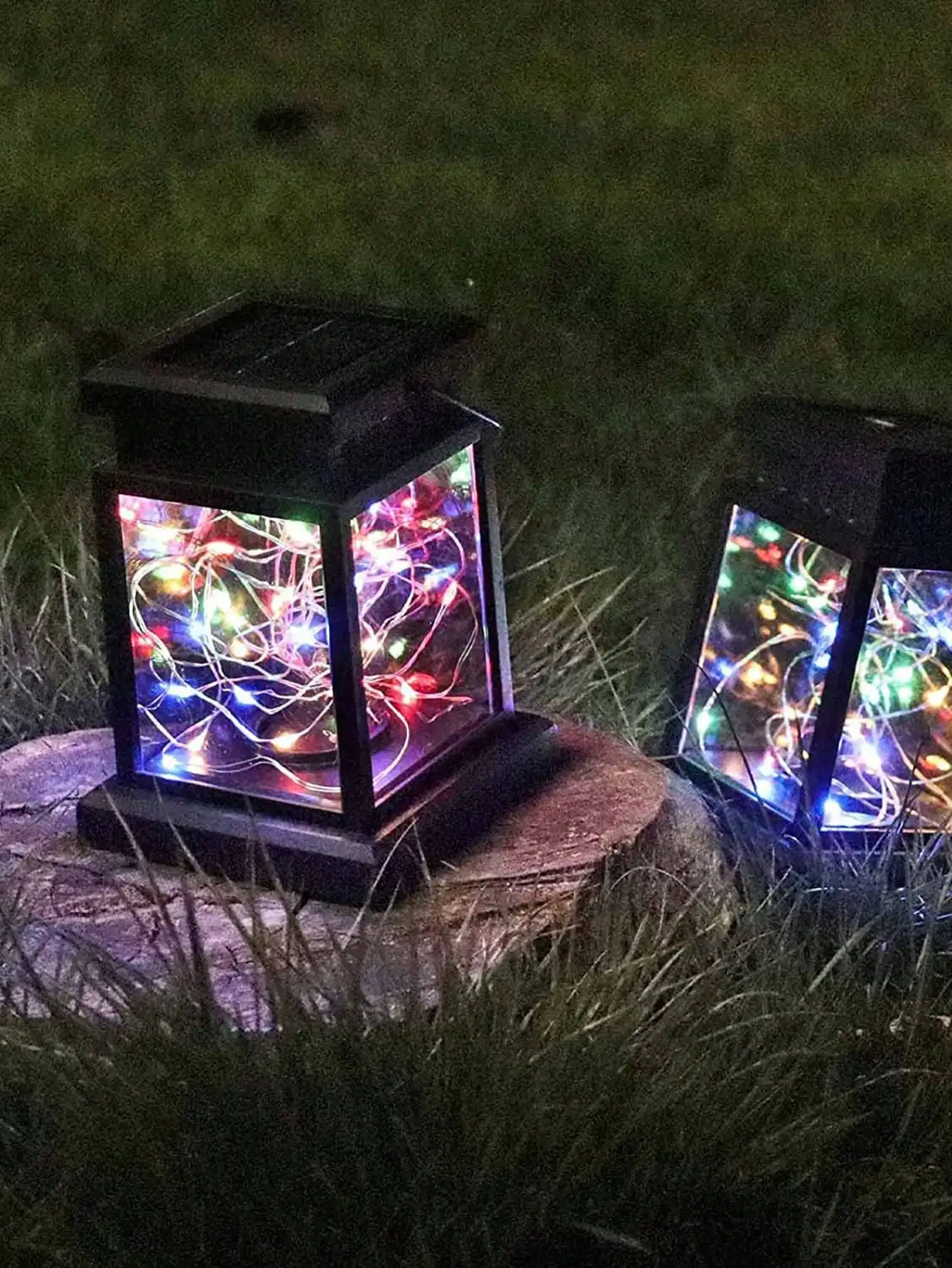 Linterna solar vintage Palace - Luz de regalo navideña al aire libre impermeable 30LED