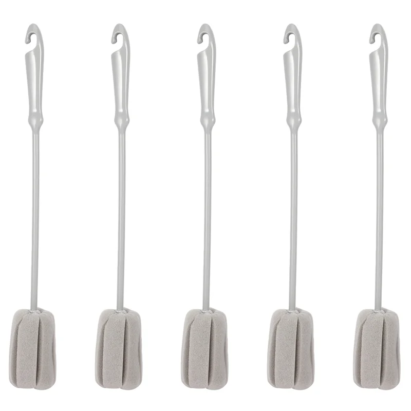 

Yd-5Pc губка-щетка для бутылки с молоком, чашка для мытья стекла, инструменты для чистки кухни, щетка для чистки чашек, пластиковая длинная ручка