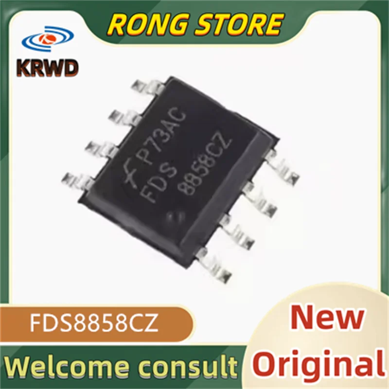 

10PCS FDS8858CZ New and original FDS8858C FDS8858 8858CZ SOP-8