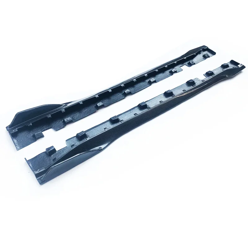 

Подходит для Ford Mustang 2018-2021, автомобильные юбки, стиль переменного тока, удлинитель бокового бампера из углеродного волокна, разветвитель юбки