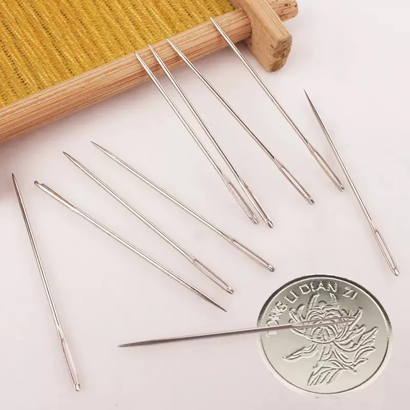 Ribbon Embroidery Needles No 22 20 18 Sharp End Point Tip Big Long Eye Needle Sewing Accessories Supplies