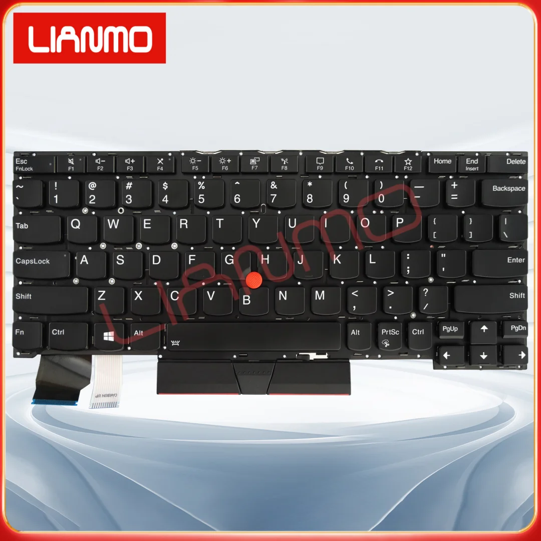 US Laptop keyboard For Lenovo Thinkpad X13 Yoga X390 X395 Yoga