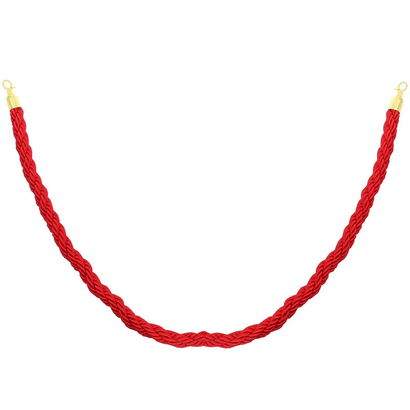 Barrier Cord Isolation Lanyard Rope with Hook Crowd Control Stanchion Queue Belt