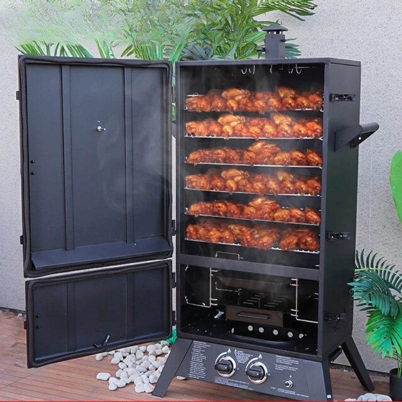 

Commercial Household Charcoal Grill Firewood Smoker for Outdoor Cooking BBQ Grills And Smokers