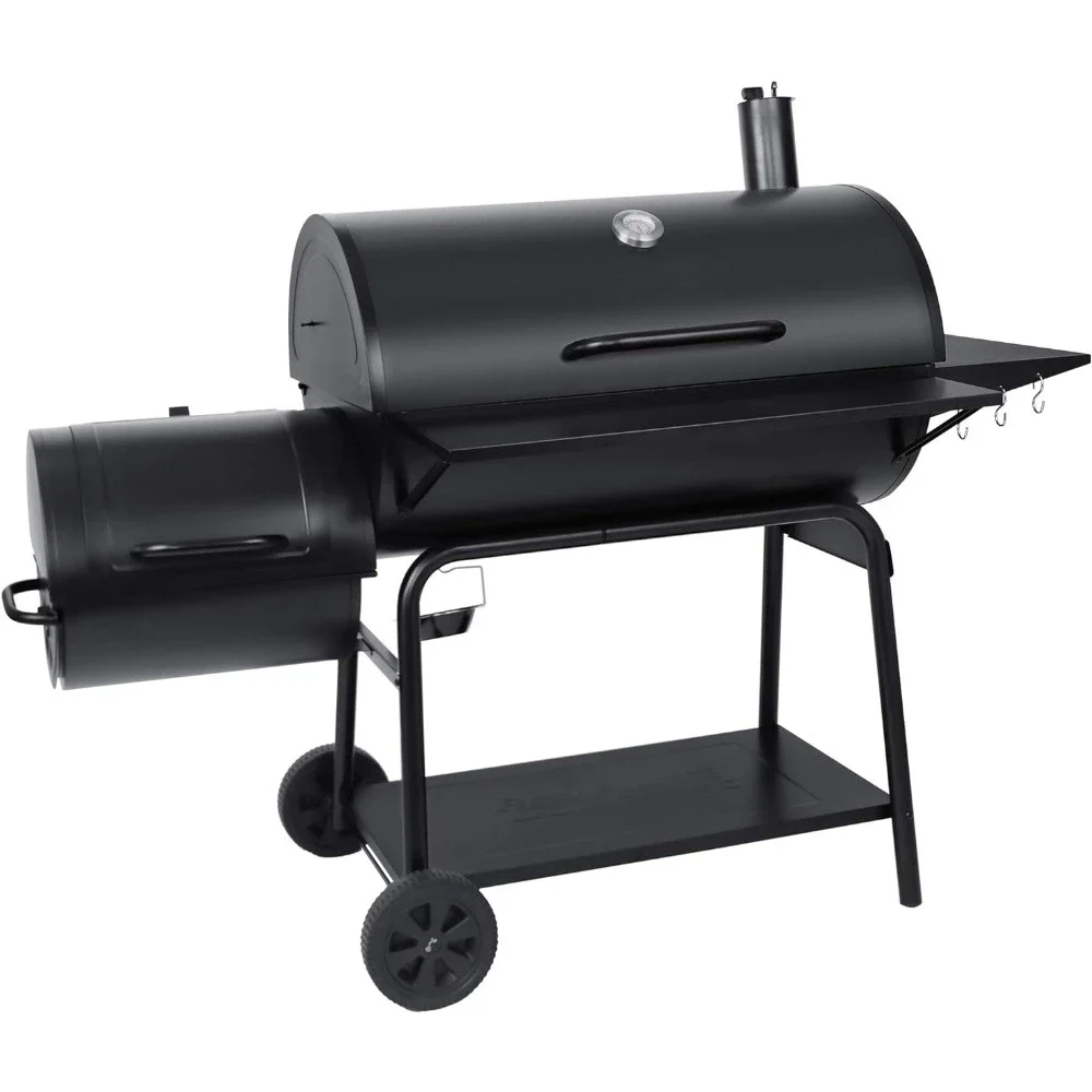 

Charcoal Grill with Offset Smoker - 1200 Sq. In. Capacity, Perfect for Large Gatherings, Patio & Backyard BBQ