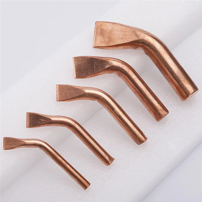 

A26F-5Pcs Heat Electric Soldering Iron Tip 75W 100W 150W 200W 300W High Power Elbow Tip For Welding Tool Replacement Head