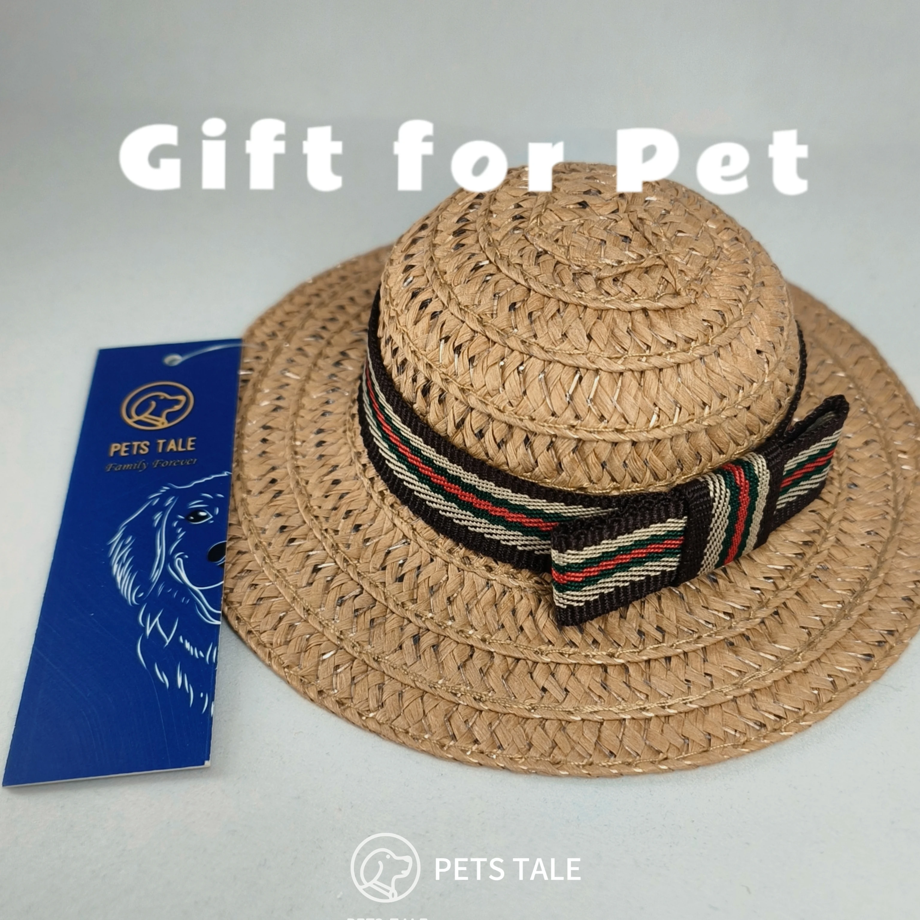 Pets Tale Premium Dog Straw Hat - Stylish Sun Protection with Bow Accent