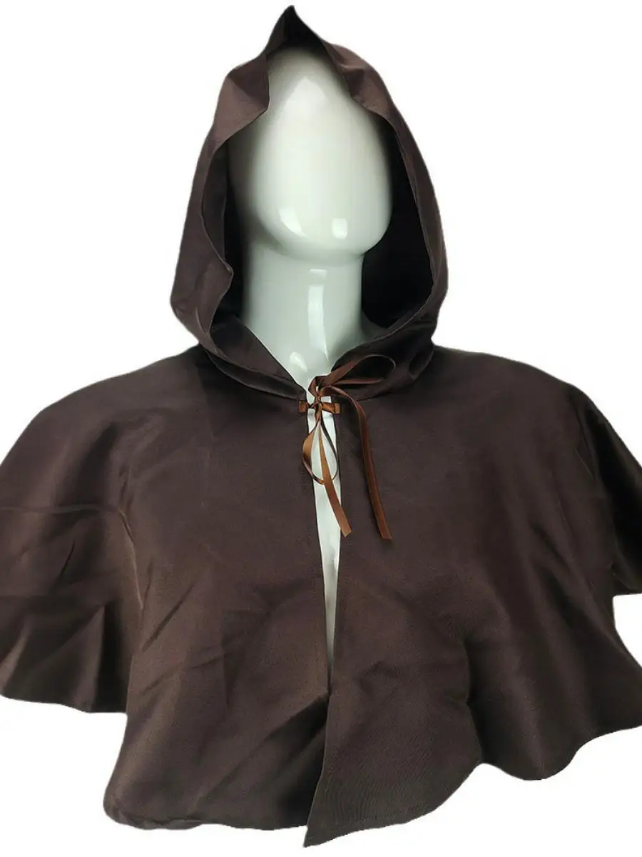 Loween cosplay traje desempenho de palco deus morto robe com capuz medieval étnico roupas femininas traje de palco poliéster