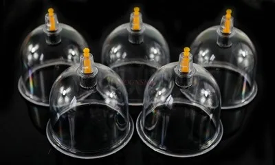 5pcs Cupping device for household use/single tank B2 size large tank/single vacuum extraction cupping for beauty salon