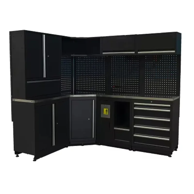 

2022 New Customized Garage Series Workshop Car Repair Bench Station Multi-functional Tool Store Corner Cabinet