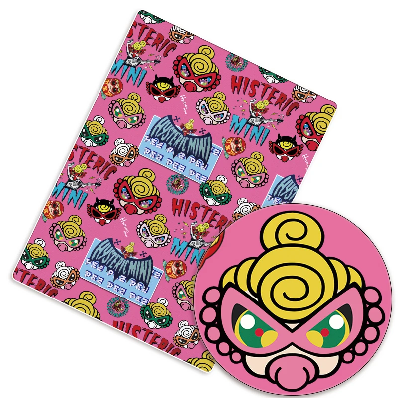 Cartoon hot DIY hand sewn patchwork quilted baby dress home piece 140cm printed cute sewn children's fabric