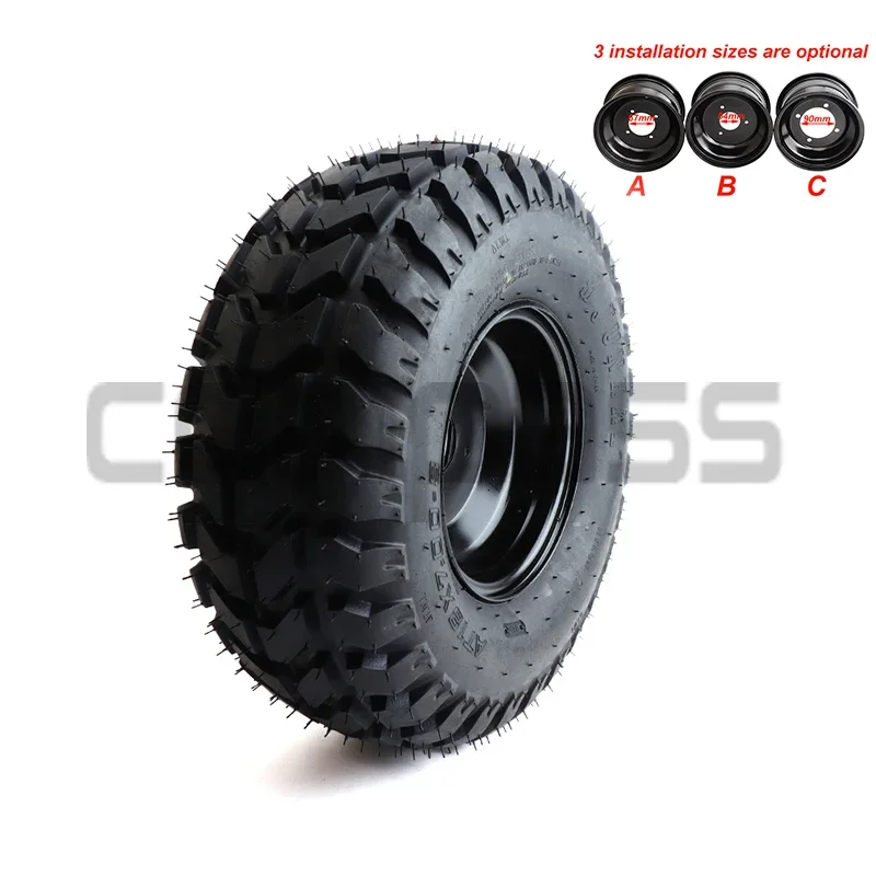 Suitable for ATV Dirt Vehicle Golf Cart Sightseeing Vehicle Grass Snow Quad 8 Inch Tubeless Off-Road Wheels 18x7.00-8