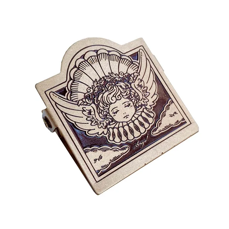 Rose Angel Pattern TN Brass Paper Clips Journal Notebook Decoration Cute Shot Props Planner Stationary Reciepts Binder Clips