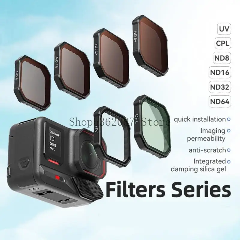 전문 카메라 렌즈 필터 세트 CPL ND8 ND16 ND32 Enhanceds Photography 40JB