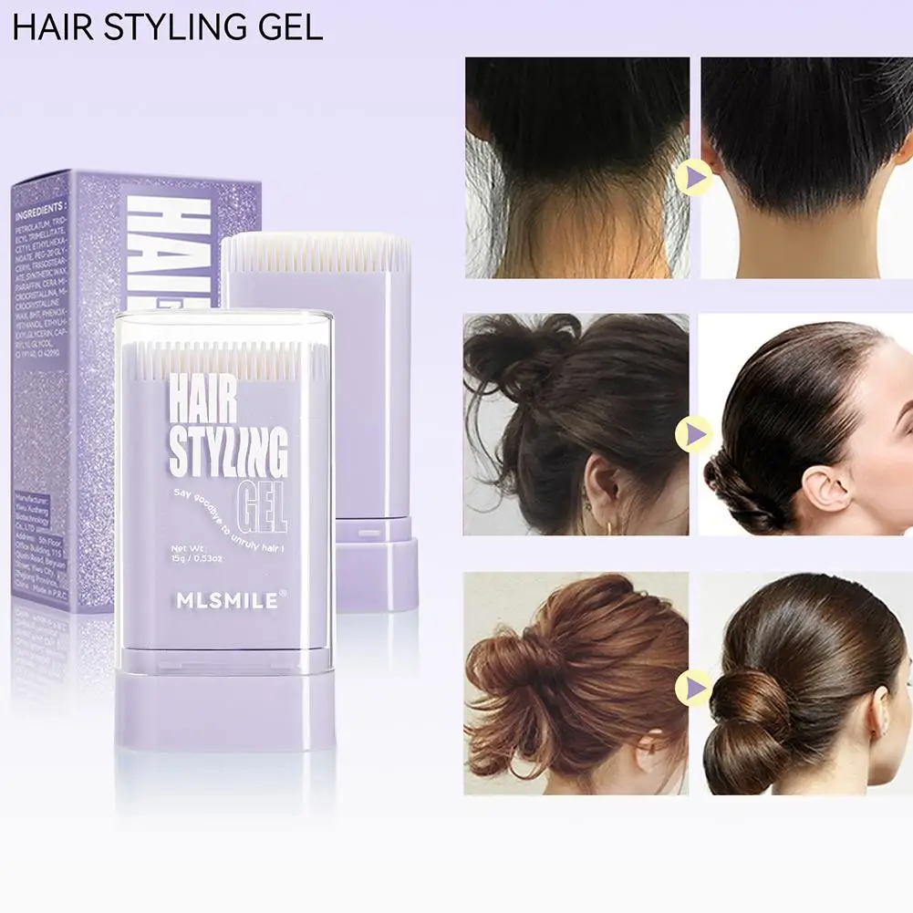 

Hair Wax Stick With Comb Teeth For Long-lasting Shaping, Hair Breaking And Tidying Cream, Hair Breaking Tool O0X9