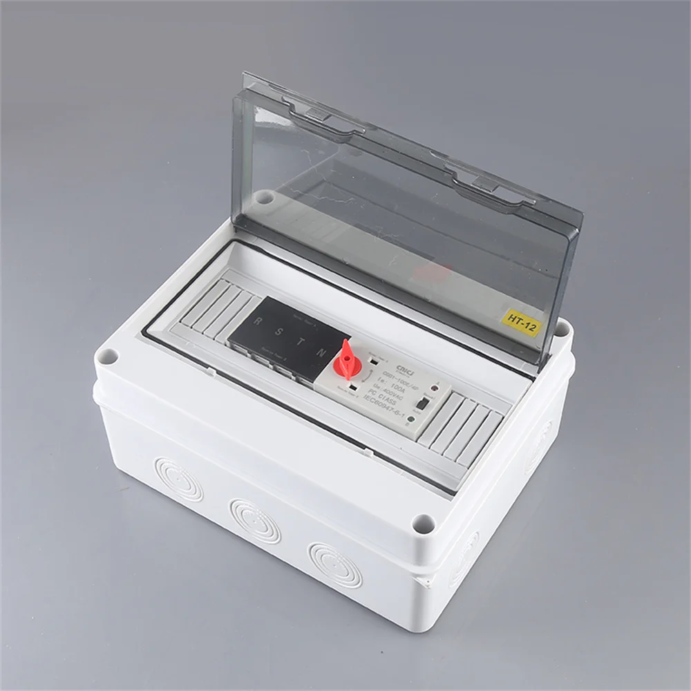 HT Series Junction Box 12WAY PC IP65 Waterproof Distribution Box Outdoor Plastic Electrical HT-15Way Forcircuit Breaker-[A04I