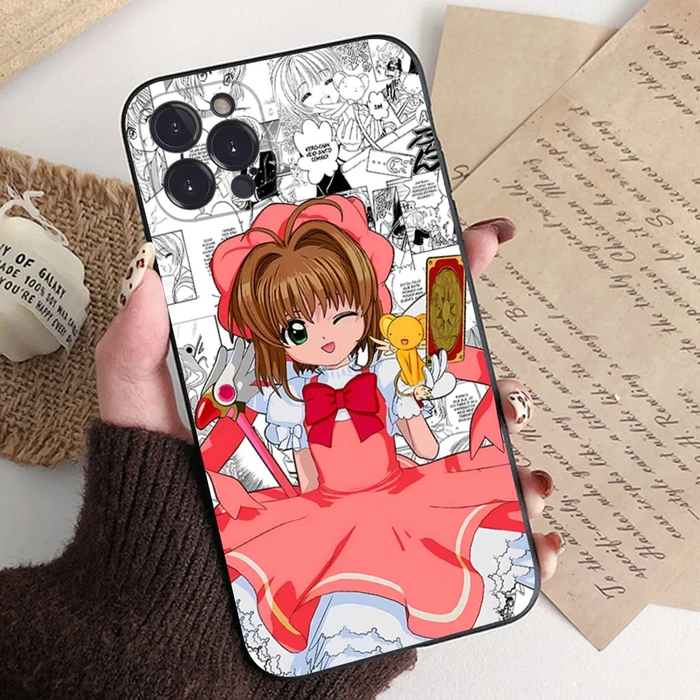 Card Captor Sakuras Anime Phone Case Silicone Soft For iphone 15 14 13 12 11 Pro Mini XS MAX 8 7 6 Plus X 2020 XR Shell