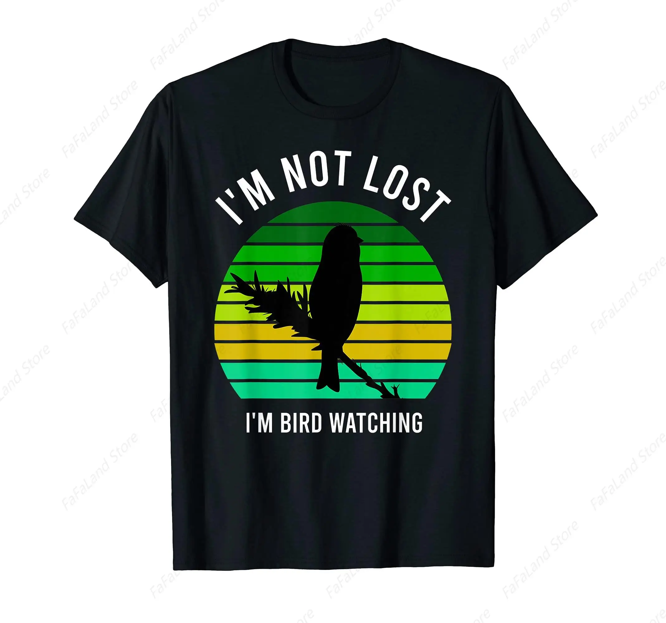 I'm Not Lost I'm Bird Watching Birder T-Shirt for Men Women Cotton Summer Top Tee