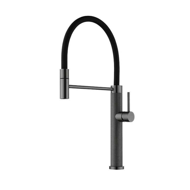 

Kitchen faucet, hot and cold dishwashing, universal rotary telescopic magnetic attraction, pull-out faucet