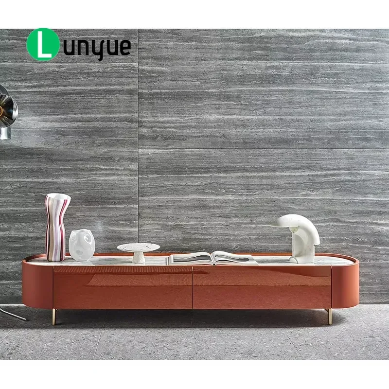 Modern Wooden TV Cabinet Living Room Sideboard Buffet Console Storage Furniture for Home Entertainment Center Decor