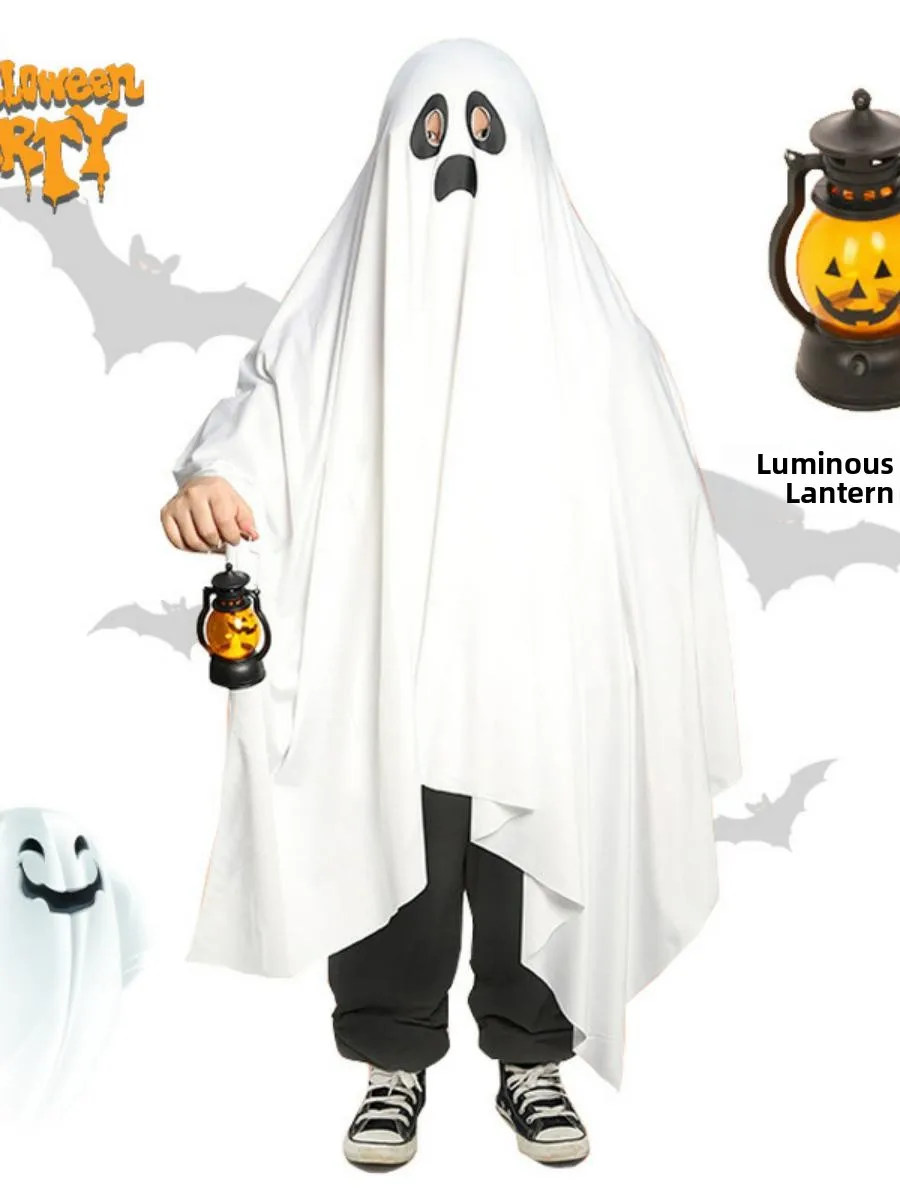 

Детский костюм на Хэллоуин, одежда смерти для мальчиков, страшная игровая одежда, халат призрака, костюм для косплея, материал полиэстер