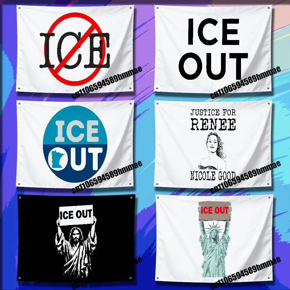 

For Rip Renee Nicole Good ICE OUT Minnesota Be Good Flag 80x120cm 70x115cm 150x200cm 100x150cm Garden Wall Banner Tapestry