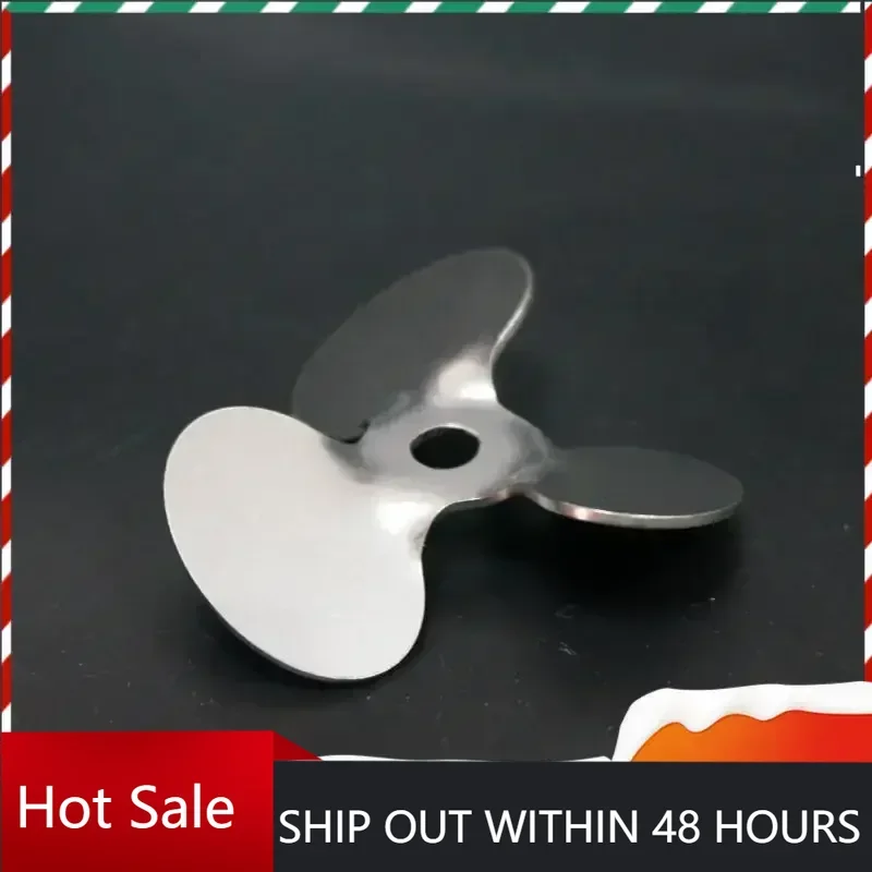 

1pcs DIA 40/50/60/70/80/100/120mm 304 Stainless Steel Three-blade Stirring Paddle Laboratory 30 Degree Angle Stirring Blade