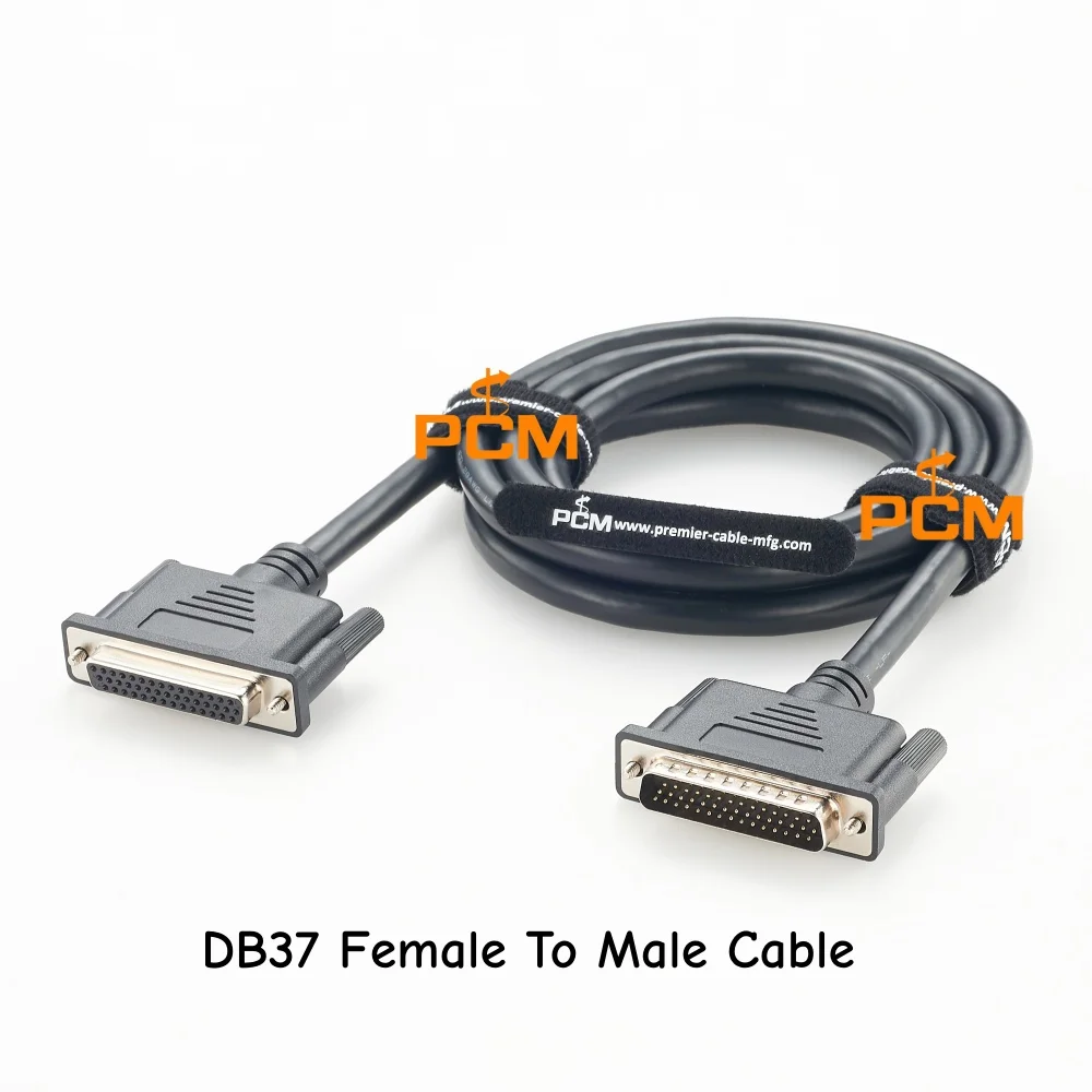 DB37 D Sub Cable 37Pin Female to Male Connector Extension Cable Shielded I O Interface Cable for Automation Equipment