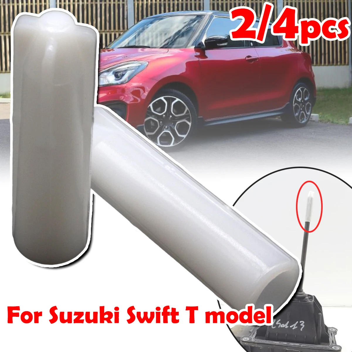 Inner Sleeve For Suzuki Swift T model Gear Shift Knob Stick Rod Lever Pen Adapter Car Accessories For Renault Dacia Nissan Opel