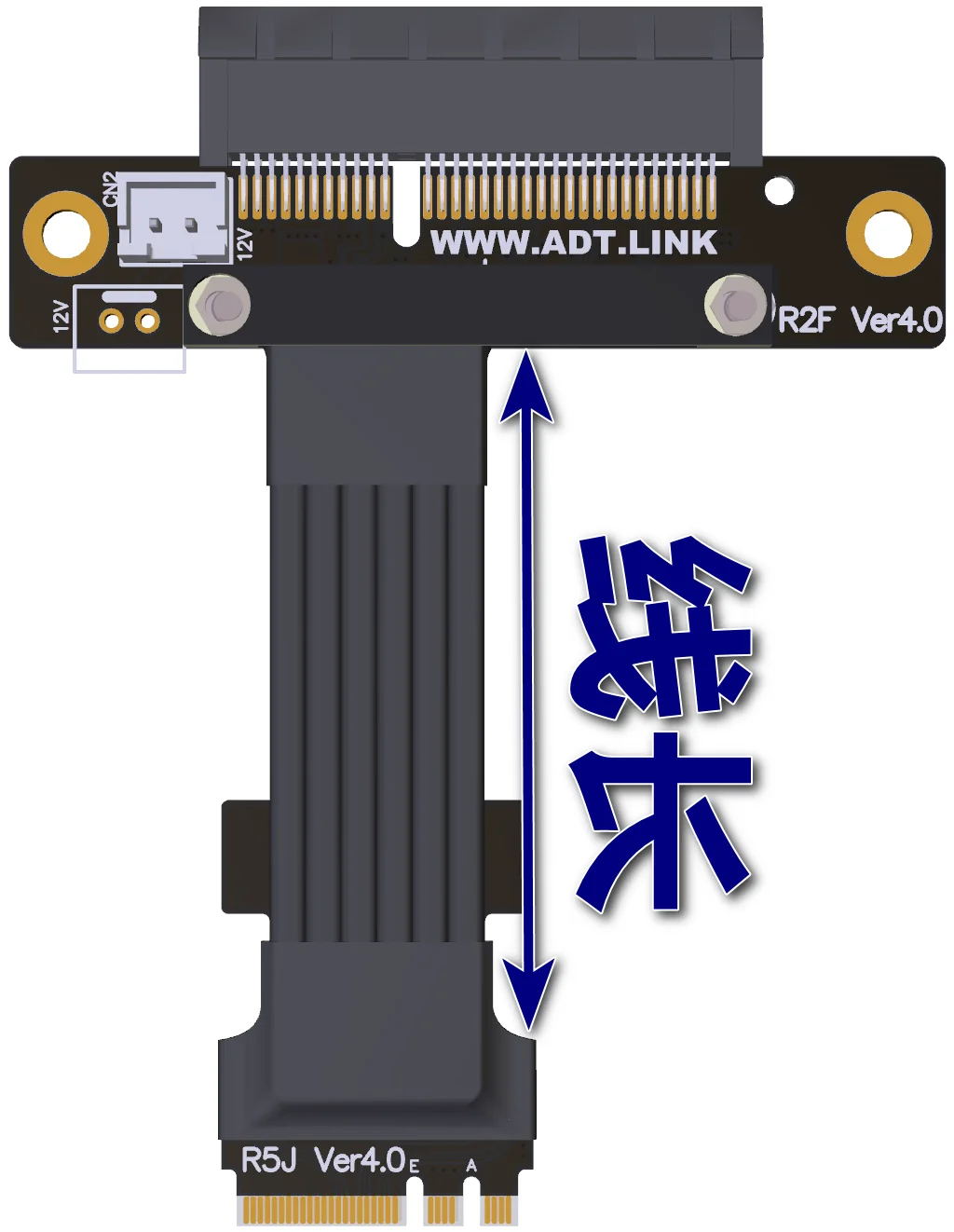 Imagem -04 - Cabo de Extensão R52jf R52jl 4.0 Pcie 4.0 m. Wifi a. e. Key para x4 Velocidade Máxima Ssd