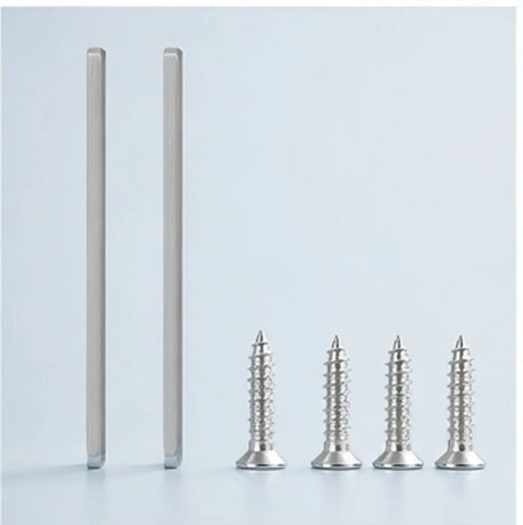 2Pcs Door Edge Filler Plate Easy Install Hole Repair Plate for Reinforcement Interior Exterior Door Covers Doorplate
