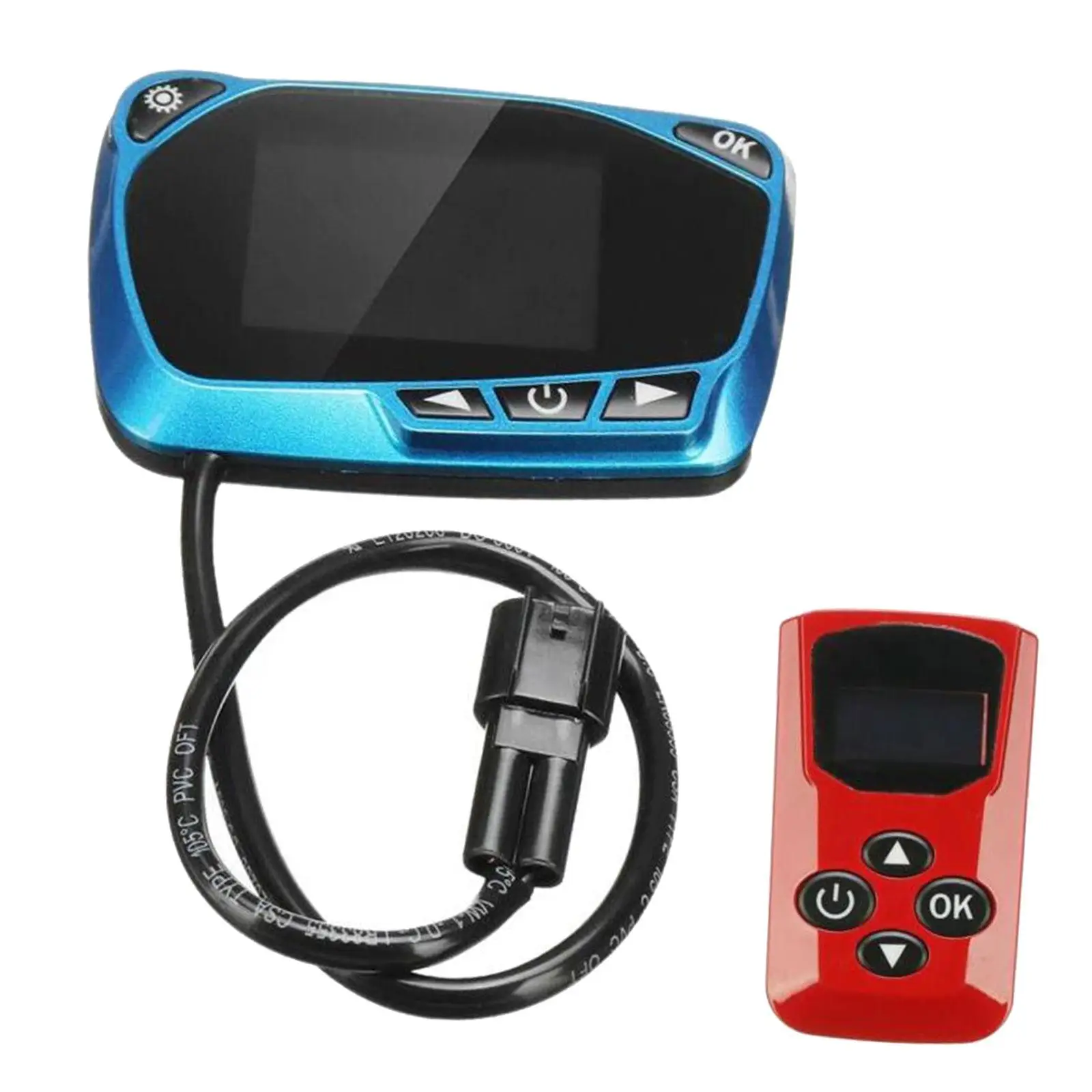 

LCD Screen Display 12V 24V Car Heater Controller with 4 Button Remote Truck Air Parking Heater Heater Controller for Replace