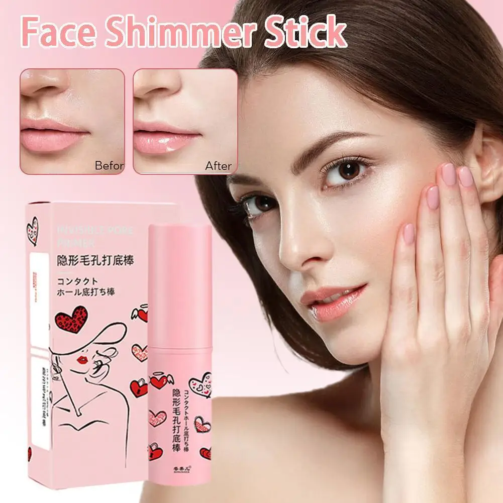 Magische Porie Gum Primer Stick Onzichtbare Porie Concealer Isolerende Make-Up Front Stick Primer Voor Gezicht Hydrateren 2023 Nieuwe C 1X2