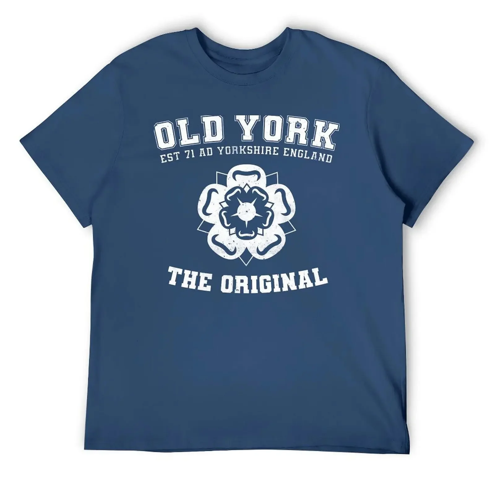 

OLD YORK Rose T-Shirt vintage heavyweights men clothes