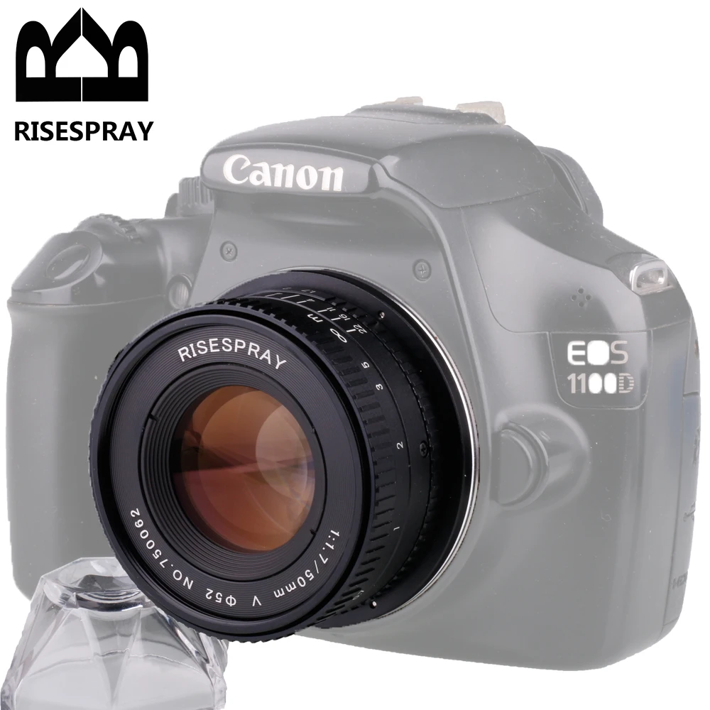 Metall RISESPRAY 50MM F1.7 Generation V Große Blende Manuelle Fokus Prime Vollformat Kamera Objektiv Für CANON EOS EF NIKON AI F – Detail 13