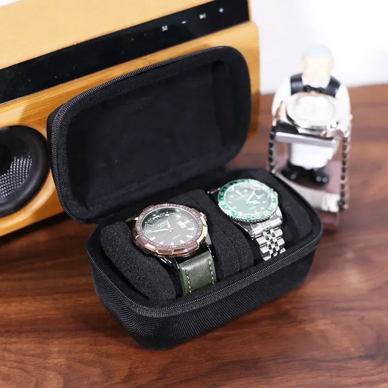 Travel Watch Box Portable Storage Case Organizer for Men's Mechanical Wrist Watches Collection Display Accessories