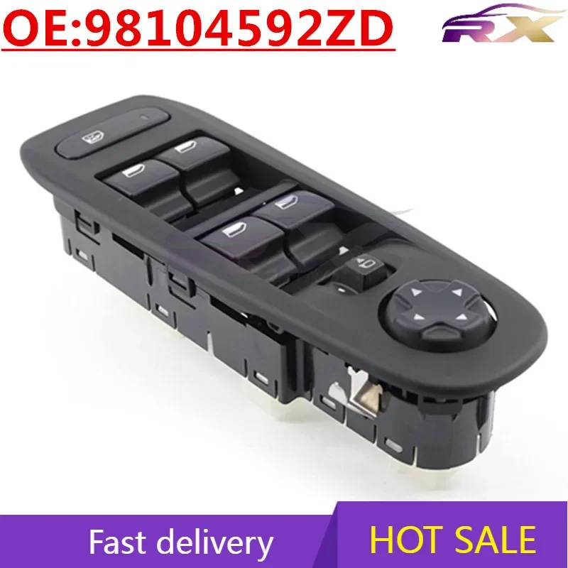 NEW:98104592ZD Power Window Master Control Switch For Peugeot 308/408