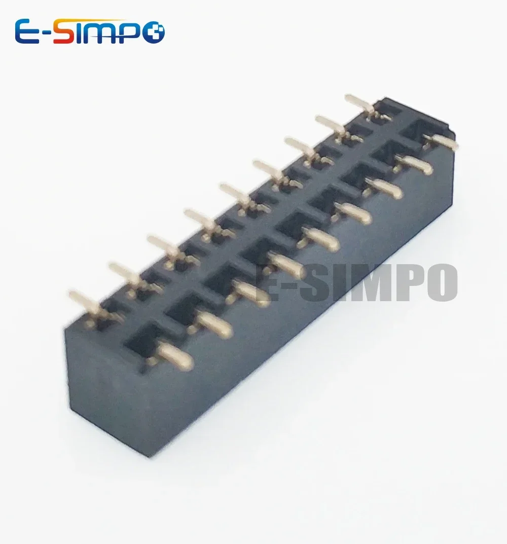 50pcs 2.54mm PH5.0 SMD 2X3/4/5/6/7/8/10/12/20P Plastic Height 5.0 Double Row Goldplated Rohs PCB Female Pin Header Connector