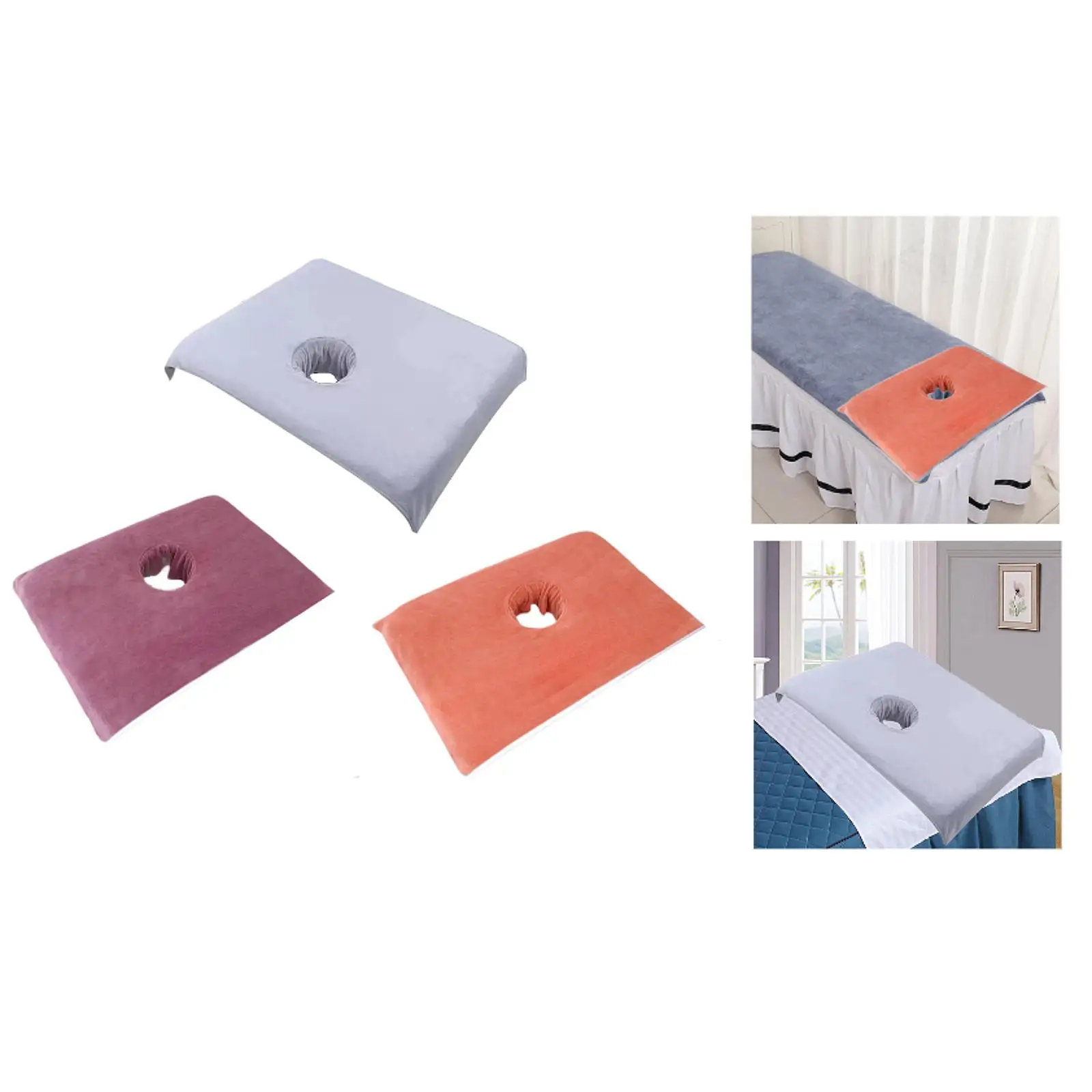 صالون تدليك الجدول منشفة سبا غطاء السرير حامي وسادة تدليك الوجه حصيرة