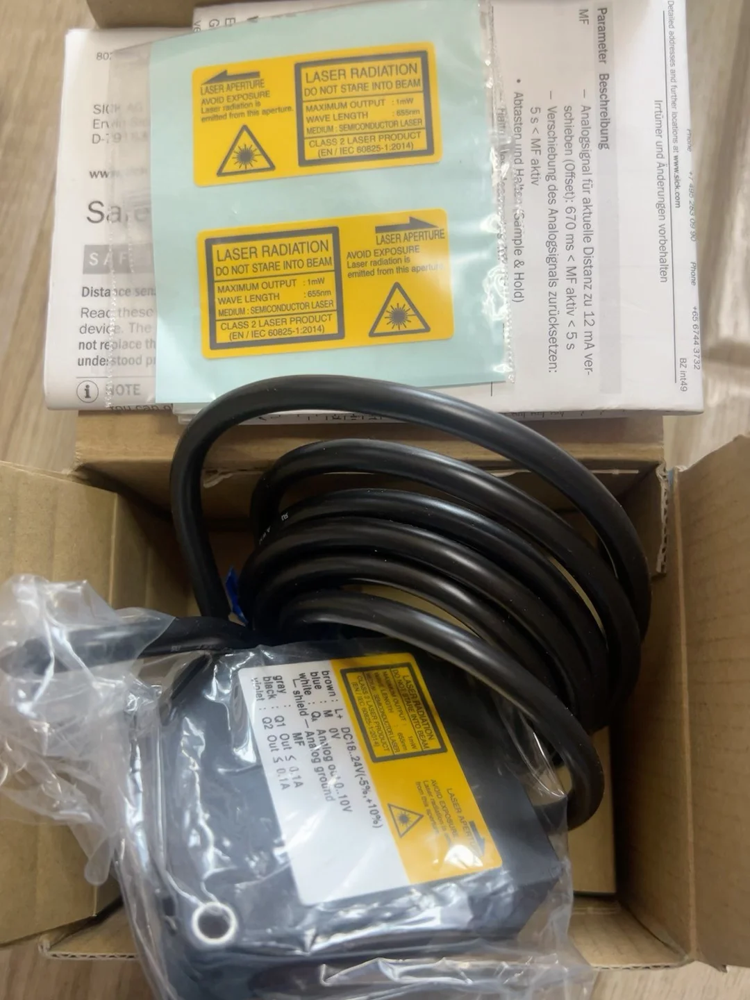SICK Laser Sensor OD2-P250W150U2, Order Number 60