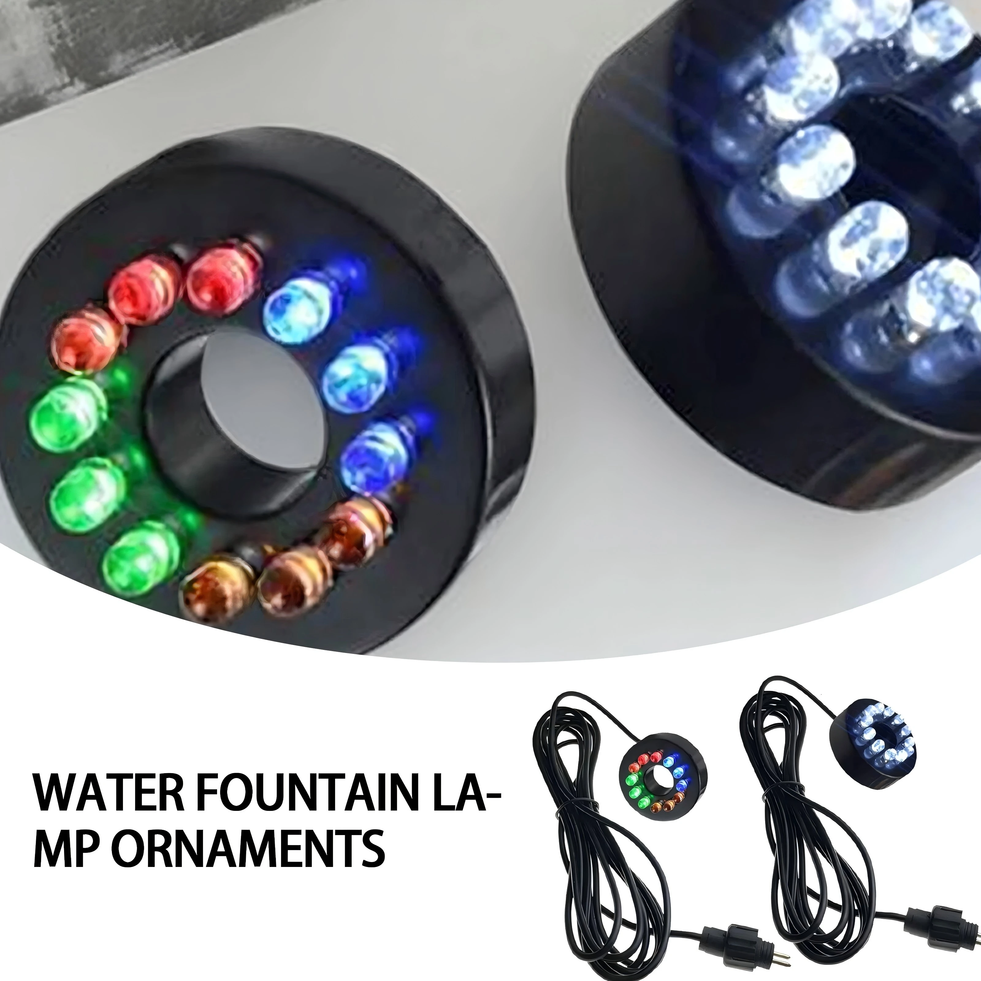 حلقة إضاءة LED 12 فولت تحت الماء 12 فولت للمضخات حديقة نافورة غاطسة