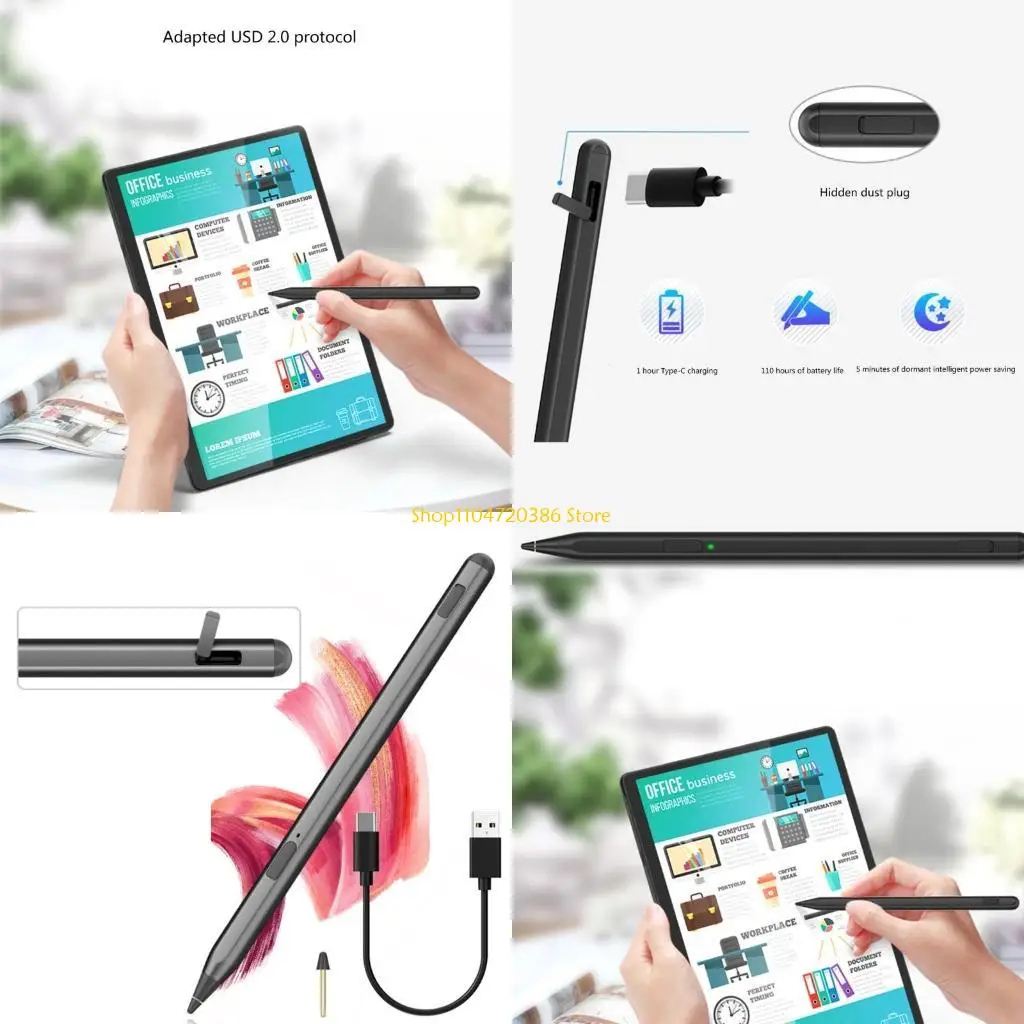 

K0EA Accurate Writing Pen USI2.0 Stylus Pen for Screen Enhances User Experience Enhances Digital Work flows Stylus Pen