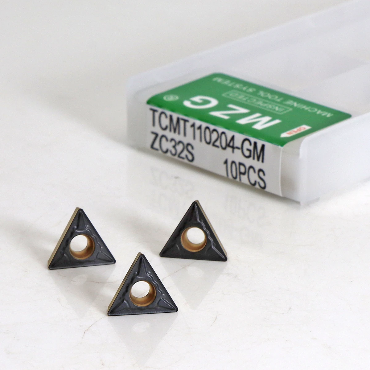 

MZG 10pcs TCMT110204 TCMT110208 TCMT16T304 Carbide turning insert TCMT CNC Lathe Cutter Turning Tools For Stainless Steel