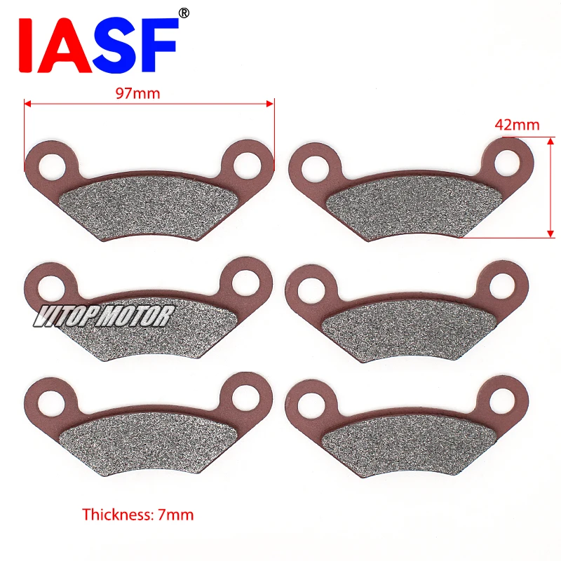 6pcs Brake Pads Fits for Linhai 550CC LH550 M550L EFI 4X4 ATV LH 260 300 400 500 ATV Scooter Quad Parts Motorcycle Brake Pads