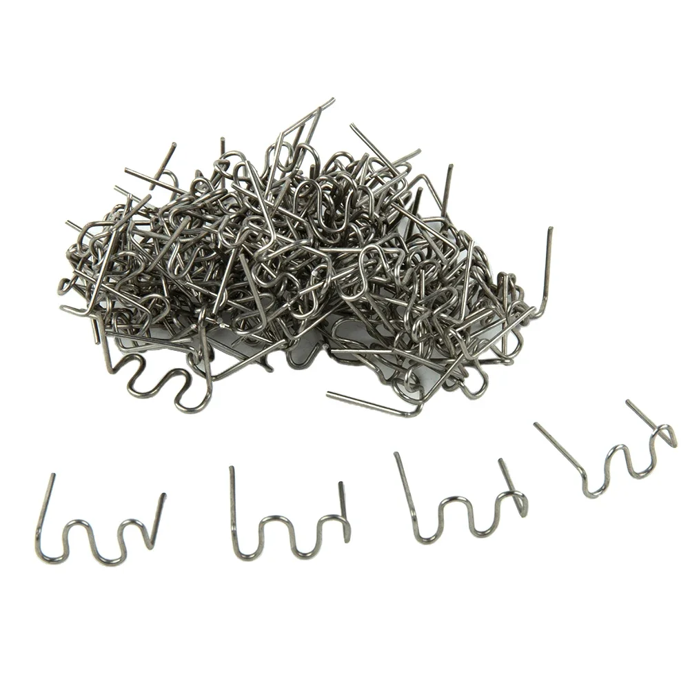 ลวดเย็บกระดาษ0.8มม. 100ชิ้นสำหรับงานช่างสีเงินแบบคลื่นร้อนเหมาะสำหรับงานเชื่อมแบบพกพา