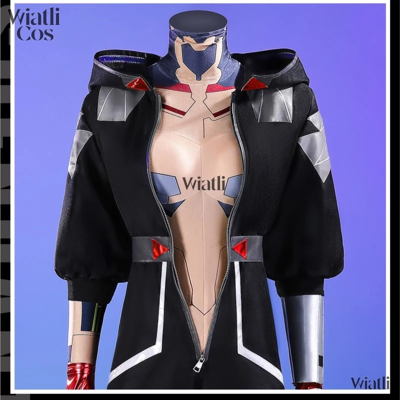 High Quality Anime Cyberpunk Edgerunners 2 Taliya Yang Cosplay Costume Uniform Hooded Jacket Roleplay Halloween Party Women​ - view 2